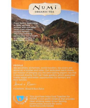 Numi Organic Red Mellow Bush Rooibos Herbal Tea - 18 Count - Buy Online on GoSupps.com