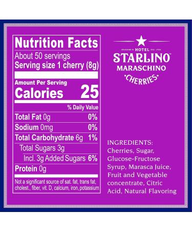 Buy Starlino Italian Maraschino Cherries - 2x400g Jars | Premium Quality International Shipping - Buy Online on GoSupps.com