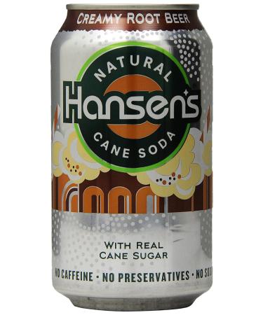 Hansen's Creamy Rootbeer 12 Fl Oz - 6 Pack | Refreshing Soda - Buy Online on GoSupps.com