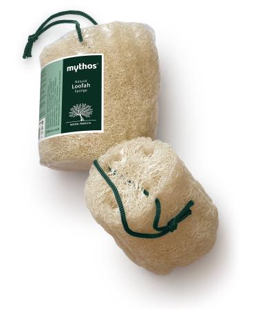 MYTHOS Natural Loofah Sponge with String 15 cm.