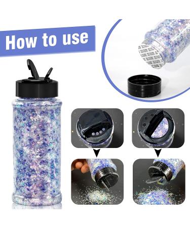 100g Christmas Glitter Sequin - Sparkling Epoxy Resin Snowflake Flakes for Nails Face & Festival Decoration - Buy Online on GoSupps.com