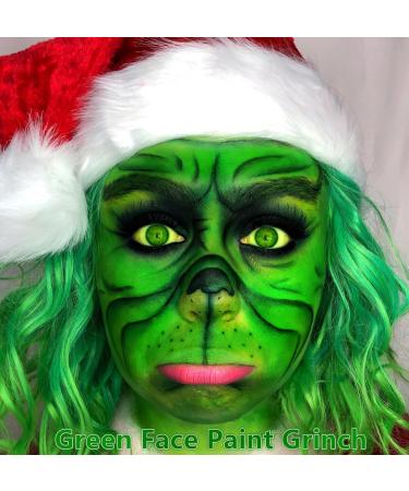 Go Ho Green Face Paint Stick 1.06 Oz - Washable & Creamy Body Paint for Grinch Costume - Full-Coverage Makeup Stick for Adults & Children - Halloween SFX Cosplay - Buy Online on GoSupps.com