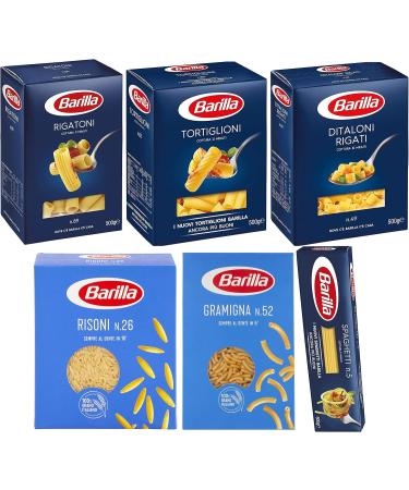  Ducomi Ducomi Pack of 8 Items: Rigatoni Tortiglioni Risoni Gramigna Spaghetti Ditaloni Rigati Oven Glove Saucepan Holder - Variety Pack of 6 x 500 g - 3 kg (Multipack 4) - Buy Online on GoSupps.com