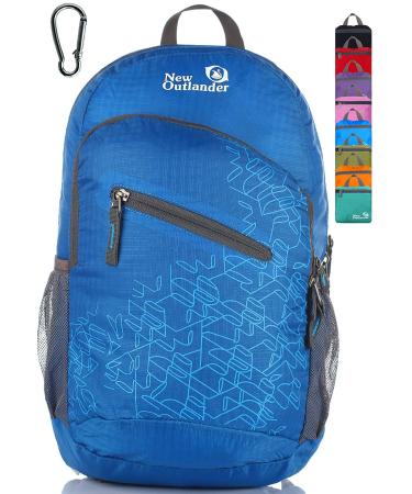 Outlander Packable Handy Lightweight Travel Hiking Backpack Daypack-Dark Blue-L 33L Dark Blue