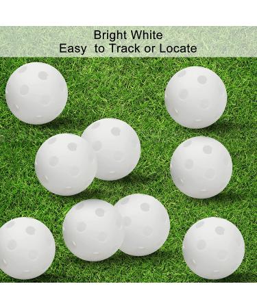Plastic Golf Training Balls 42mm - 50pc Set with Golf Ball Tees | Indoor & Outdoor Practice Equipment - Buy Online on GoSupps.com