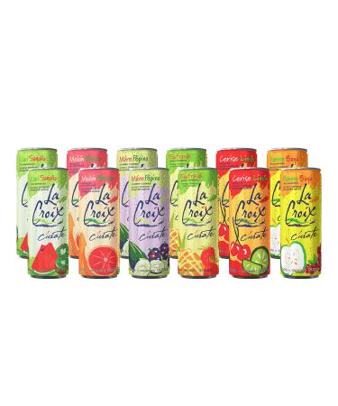 La Croix Sparkling Water - All Flavor Variety Pack (Sampler) 12 Oz Cans Flavored Seltzer Drinking Water Beverage Naturally Essenced (12 Slim Cans)