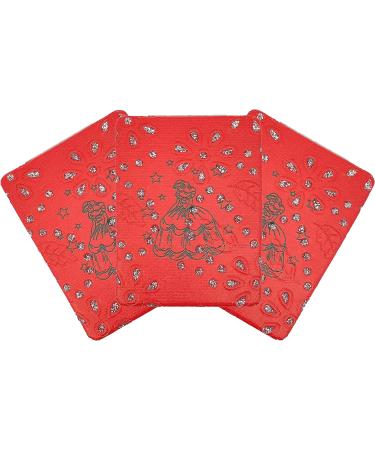 12 Pcs Quinceanera Bling Compact Mirror Set - Red Square Pu Leather Makeup Mirror for Sweet 15 Party Favors - Buy Online on GoSupps.com