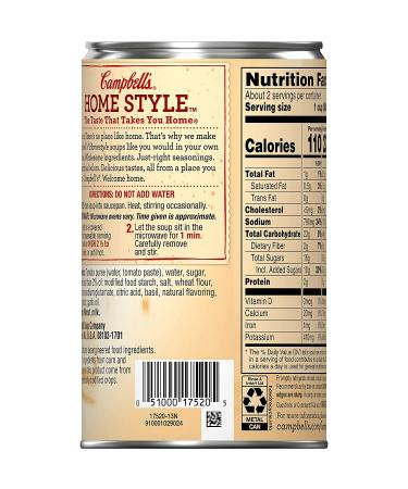 Campbell's Homestyle Harvest Tomato Soup 18.7oz Can, Case of 12 - Buy Online on GoSupps.com