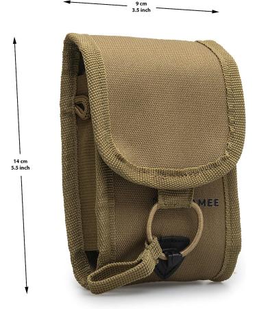 Tacamee Binocular Harness Pack - Cordura Nylon w/ Weather & Abrasion Resistance | Adjustable, Portable Case w/ Fleece Lined Interior & Range Finder Pouch, Brown - Buy Online on GoSupps.com