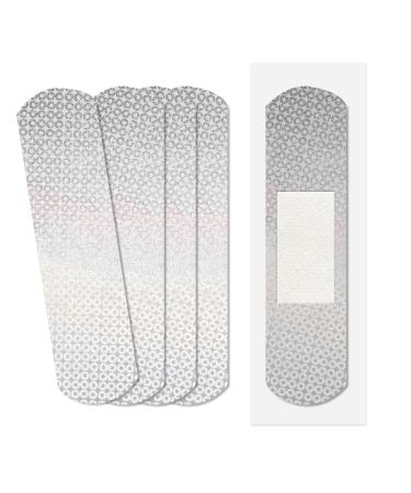 Glitter Strips Bandages for Kids Latex Free Adhesive Bandages for Wound Care and First Aid - Comfortable Flexible Protection Strips for Minor cuts and Scrapes 3/4"x3" 100 Count