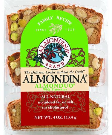 Almondina Almond Cookies Variety Pack - Non-Dairy, Kosher, Toasted with Natural Ingredients - 4-Ounce (Pack of 6) - Buy Online on GoSupps.com