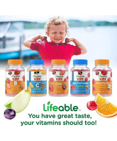 Lifeable Vitamin D3 + K2 Gummy Supplement for Kids - Gluten Free & Vegetarian - Strong Bones Support - 60 Gummies - Buy Online on GoSupps.com