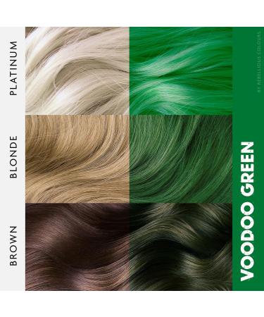 Rebellious Colours 100% Vegan Semi Permanent Hair Dye 100ml - Voodoo Green - Buy Online on GoSupps.com