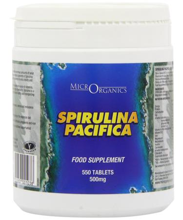 MicrOrganics Hawaiian Spirulina Pacifica 500mg 550 tablets