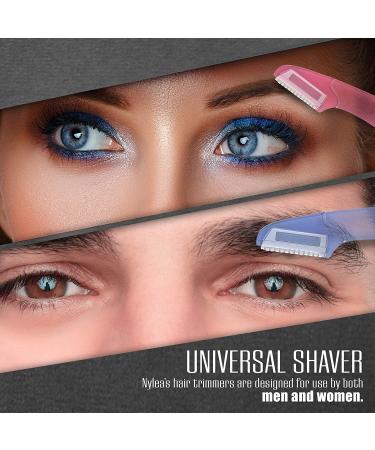 Nylea 6 Pack Eyebrow Razor Trimmer for Women & Men - Precision Disposable Facial Hair Shaper & Remover - Dermaplaning Tool with Cover - Buy Online on GoSupps.com