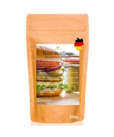 Hemp patties 200g from Germany vegan burger mix vegan baking mix for burgers and falafel Hemp patties 200g - Buy Online on GoSupps.com