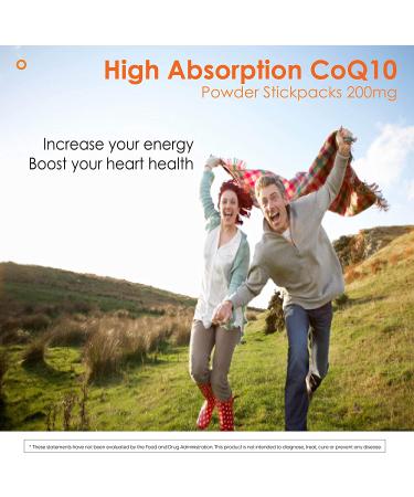 Doctor's Best High Absorption CoQ10 Powder - 200mg Tropical Fruit, 30 Stick Packs - Premium Antioxidant Support - Buy Online on GoSupps.com
