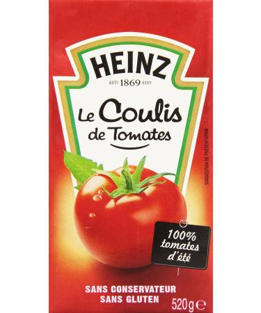 Heinz Tomato coulis, 100% summer tomatoes - Brick of 520 g