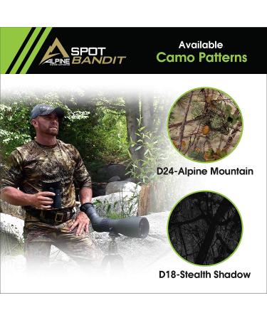 Alpine Innovations SpotSlicker Bandit - Water-Resistant Spotting Scope Eyeshield | Reduce Glare, Eye-Strain | One Size Fits All - Buy Online on GoSupps.com
