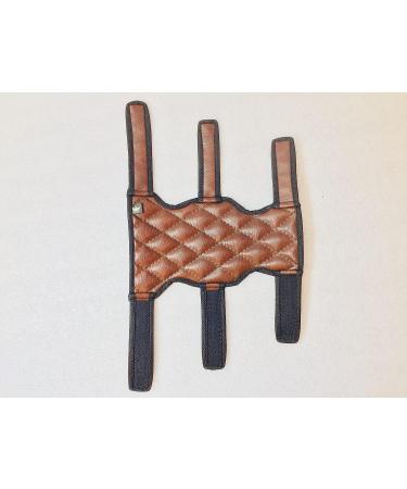 Star Archery Arm Guard - Rexine Leather, Adjustable Fit for Men, Women & Kids - 3 Hook & Loop Fasteners for Perfect Hold - Bow Archery Protector - Buy Online on GoSupps.com