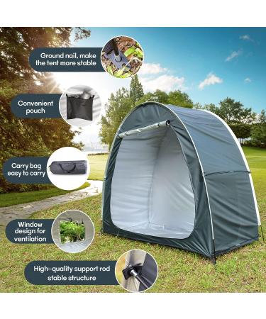 Foldable Outdoor Bike Cover Storage Tent | Waterproof Storage for Bikes, Garden Tools, Lawn Mower | AU-94R - Buy Online on GoSupps.com