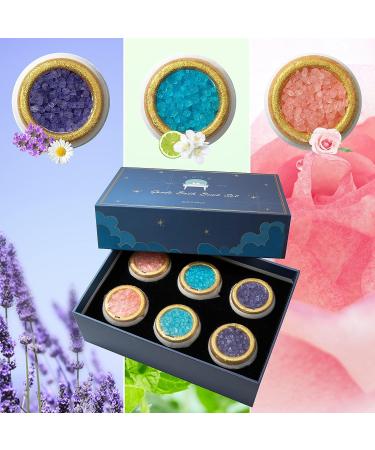 Organic Healing Geode Crystal Bath Bomb Set - Lavender, Rose, Jasmine - Aromatherapy Spa Bombs for Relaxation and Self Care - Perfect Gift for Her or Him - Buy Online on GoSupps.com