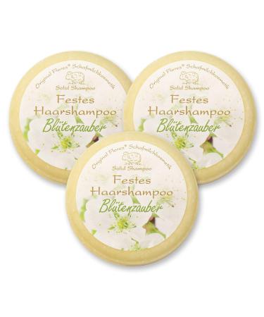 Florex Hair shampoo - 3 x 58 g - Floral magic with sheep's milk wrapped in plastic film