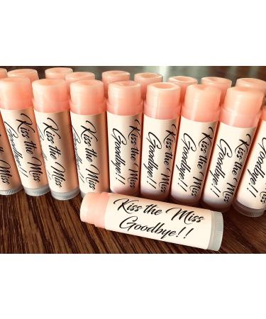 Kiss the Miss Goodbye Bridal Shower Lip Balms - Bachelorette Party Favor - Buy Online on GoSupps.com