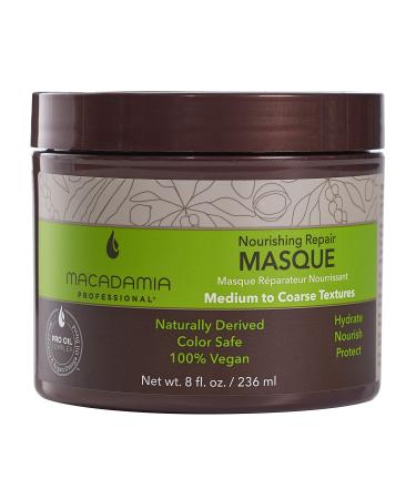 Macadamia Professional Hair Care Sulfate & Paraben Free Natural Organic Cruelty-Free Vegan Hair Products Nourishing Repair Hair Masque-Replenishes Moisture  Strengthens & Improves Elasticity-8 FL Oz 8 Fl Oz (Pack of 1)