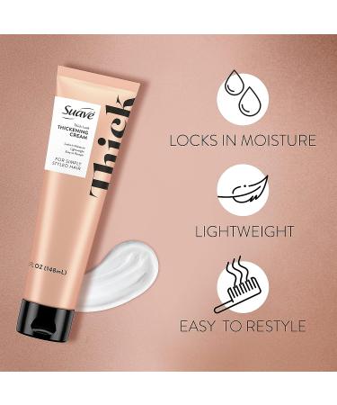 Suave Thickening Hair Cream & Heat Protectant 5 oz - Simply Styled for Thick-Looking Hair - Buy Online on GoSupps.com