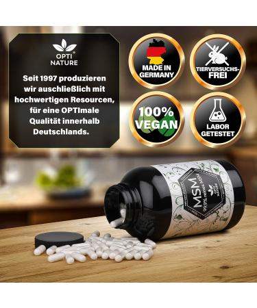 Buy 365 High-Dose MSM Sulfur Capsules | 99.9% Pure Vegan Made in Germany | Opti Nature Since 1997 - Buy Online on GoSupps.com