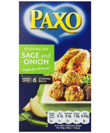 Paxo Sage and Onion Stuffing, 0.13-Ounce (Pack of 8)