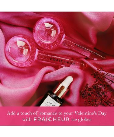 FRA CHEUR ICE Globes | Cold Facial Massage Roller for Puffiness & Pores | Skincare Cooling Glass Massager with Anti-Freeze Liquid | Gold - Buy Online on GoSupps.com