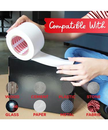 XFasten Super Strong Duct Tape  White  3" x 30 Yards  Waterproof Duct Tape for Outdoor  Indoor  School and Industrial Use 3-Inch by 30 Yards White - Buy Online on GoSupps.com