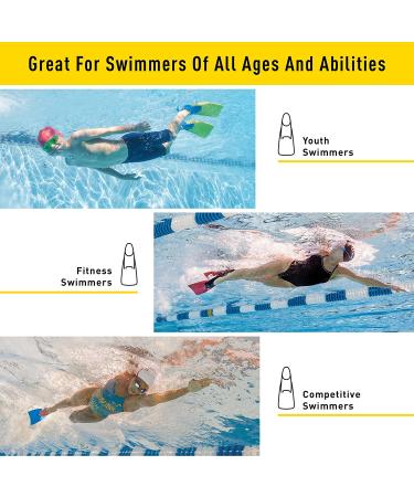 FINIS Long Floating Fins - XXS (Jr. 11-1) Blue/Orange - Swimming & Snorkeling - Buy Online on GoSupps.com