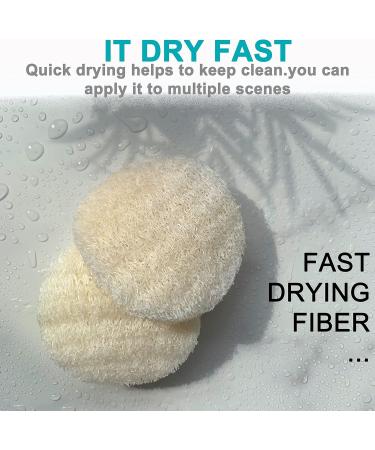 18 Pcs Natural Exfoliating Face Pad Loofah Sponge Set for Men & Women - Makeup Remover, Shower Scrubber, Dead Skin Remover - Body Bath Spa - Renewable Resource - Buy Online on GoSupps.com