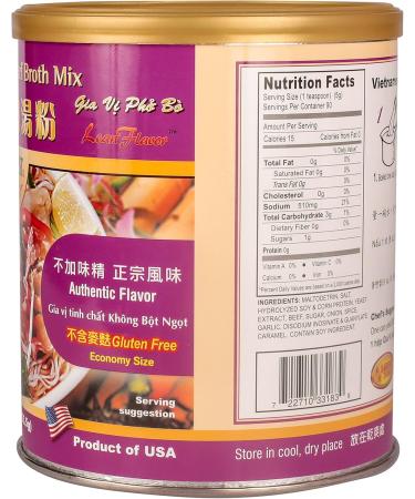 16oz Harvest Vietnamese Pho Beef Broth Mix No MSG Added Gluten Free Pack of 1 - Buy Online on GoSupps.com