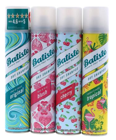 Batiste Dry Shampoo Spray Variety Pack (4x6.73 oz) - Ultimate Oil Control & Freshness - Buy Online on GoSupps.com