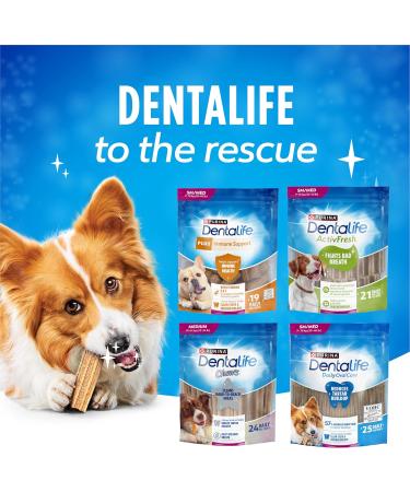 DentaLife Daily Oral Care Dog Treats for Small & Medium Breed Dogs - 507 g Pouch (1 Pack) 507 g (Pack of 1) - Buy Online on GoSupps.com