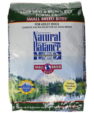 Dick Van Patten's Natural Balance 2363327780 Lid Lamb & Brown Rice Small Bites 12Lb 1 Piece