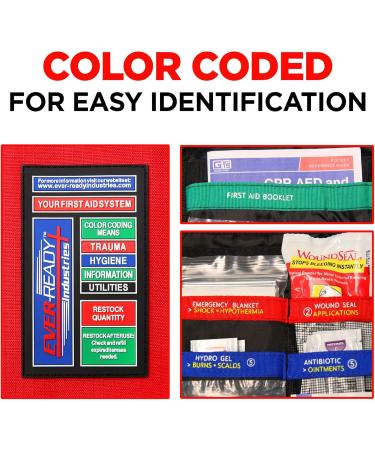 Ever-Ready Premium Trauma First Aid Kit - 240 Pieces for Home Workplace & Outdoor | OSHA & ANSI Compliant | Bonus Travel Kit Included - Buy Online on GoSupps.com