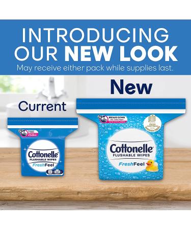 Cottonelle FreshFeel Flushable Adult Wet Wipes - 672 Total Wipes (4 Refill Packs) - Buy Online on GoSupps.com