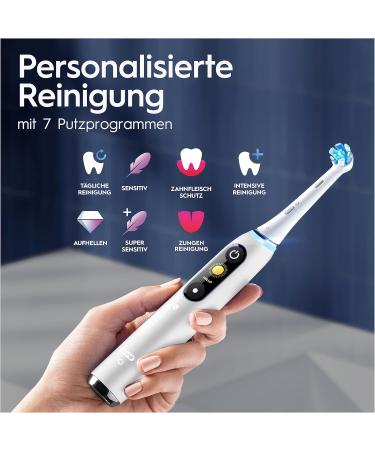 Oral-B io Series 9 Plus Electrical Toothbrush - 3 Brush Heads Travel Case 7 Modes Eco-Friendly White Packaging | Worldwide Shipping - Buy Online on GoSupps.com