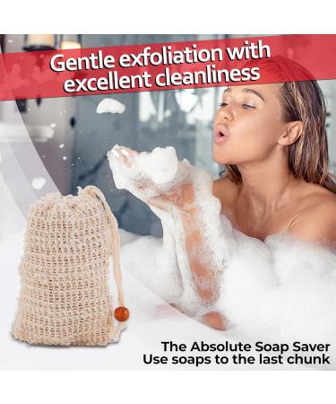 Natura Germania Original Aleppo Soap Set - 600g - 90% Olive Oil & 10% Laurel Oil - Eco-Friendly Sisal Bags - International Shipping Available - Buy Online on GoSupps.com