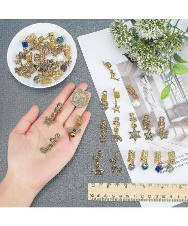NBEADS 36 Pcs Animal Theme Hair Jewelry for Braids - Butterfly Dreadlock Accessories, Hair Cuffs, Beads, Pendants, Loc Jewelry, Charms, Clips for Braids Decoration - Buy Online on GoSupps.com