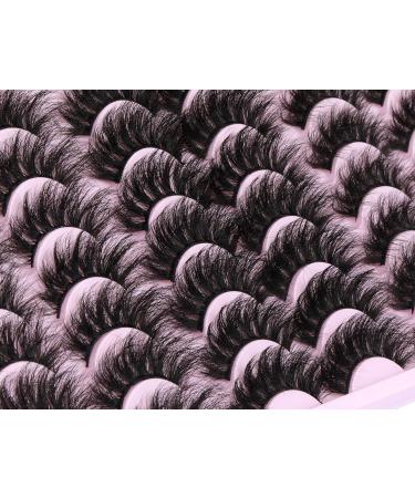 Fluffy 21 Pairs Dramatic Mink Lashes Set with Applicator | FANXITON - Buy Online on GoSupps.com