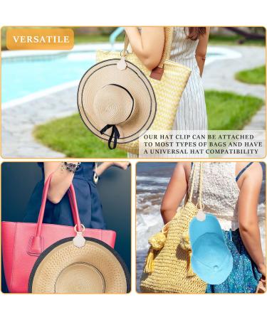 Magnetic Hat Clip for Hands-Free Travel - Ivory Clip-On Holder for Sun Hats - Buy Online on GoSupps.com