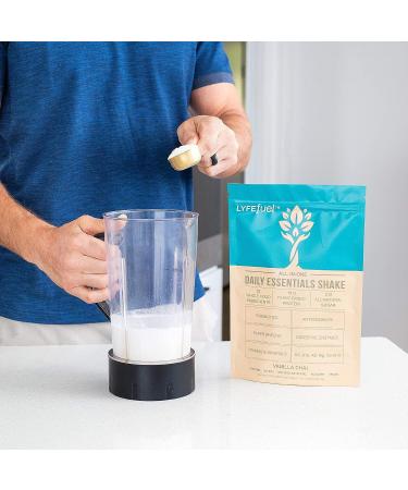 LyfeFuel Meal Replacement Shake - Plant-Based Nutrition with Vegan Protein, Superfoods, and Whole Food Nutrients - Vanilla Flavor (24 Servings) | Dairy-Free, Keto, Low Carb, Soy-Free, Gluten-Free - Buy Online on GoSupps.com