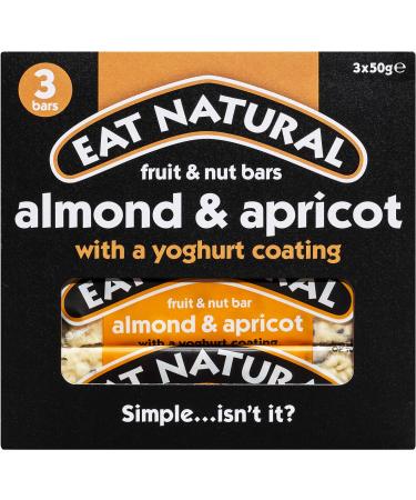 Eat Natural Fruit and Nut Bar with Almond Apricot and Yoghurt Coating, 150 g