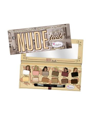 theBalm Nude 'Tude Eyeshadow Palette - 12 Colors, Matte & Shimmer, Highly Pigmented Eye Shadows for Natural, Bronze, Neutral, and Smoky Looks - Buy Online on GoSupps.com
